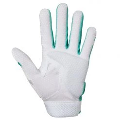 Mizuno Women's Finch Softball Batting Gloves - Mint White
