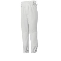 Mizuno Youth MVP Pull Up Baseball Game Pant - White