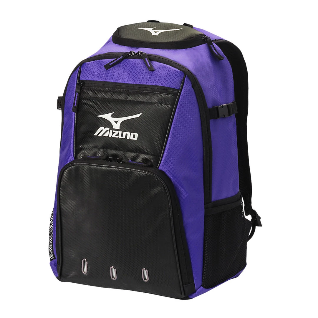 Baseball Mizuno Organizer G4 Backpack - Purple Black 3 Baseball Mizuno Organizer G4 Backpack - Purple Black