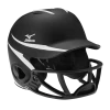 Mizuno MBH252 MVP W/ Polycarb FP Mask - Black White Softball
