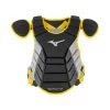 Baseball Mizuno 2019 Samurai 14" Chest Protector Youth - Black Yellow 1 Baseball Mizuno 2019 Samurai 14" Chest Protector Youth - Black Yellow