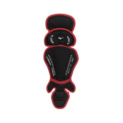 Baseball Mizuno Samurai Youth 14 1/2" Shin Guards 380383 - Black Cardinal