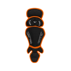 Mizuno Samurai Youth 14 1/2" Shin Guards 380383 - Black Orange