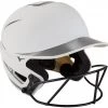 Softball Mizuno F6 With FP Mask Matte 2Tone - White Gray