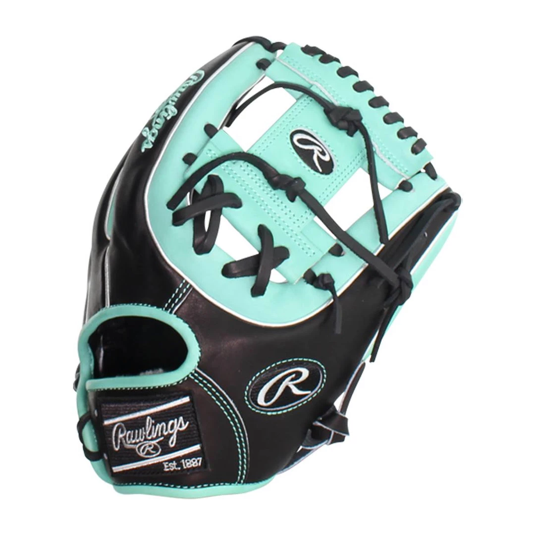 Rawlings 2021 Pro Preferred 11.75" Infield Glove - Black Green Baseball 5 Rawlings 2021 Pro Preferred 11.75" Infield Glove - Black Green Baseball