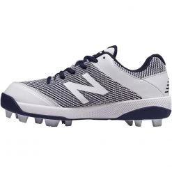 New Balance Youth J4040v4 Molded Baseball Cleats - Navy White
