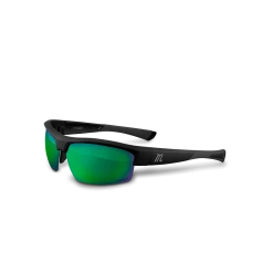 Marucci MV463Y Youth Performance Sunglasses - Matte Black Green Lenses Baseball