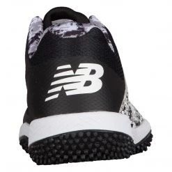 New Balance T4040v4 Pedroia Turf Mesh Shoes - Black Camo Baseball