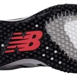 Baseball New Balance T4040v4 Turf Synthetic Mesh Shoes - White Black 9 Baseball New Balance T4040v4 Turf Synthetic Mesh Shoes - White Black