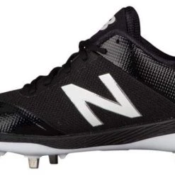 New Balance Pedroia L4040v4 Low Cut Metal Cleat - Black Baseball