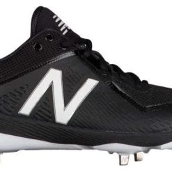 New Balance Pedroia L4040v4 Low Cut Metal Cleat - Black Baseball