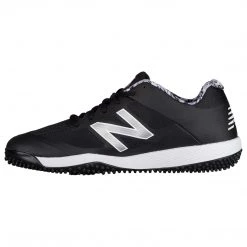 New Balance T4040v4 Pedroia Turf Mesh Shoes - Black Camo Baseball