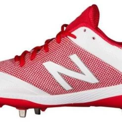 New Balance Pedroia L4040v4 Low Cut Metal Cleat - Red