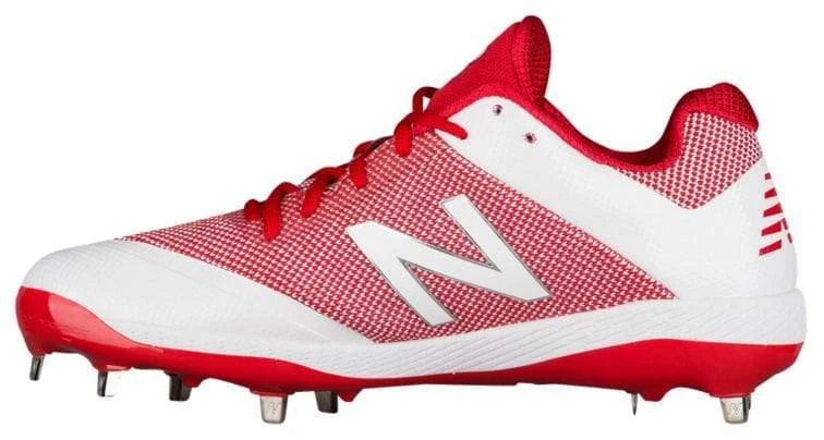 New Balance Pedroia L4040v4 Low Cut Metal Cleat - Red 4 New Balance Pedroia L4040v4 Low Cut Metal Cleat - Red