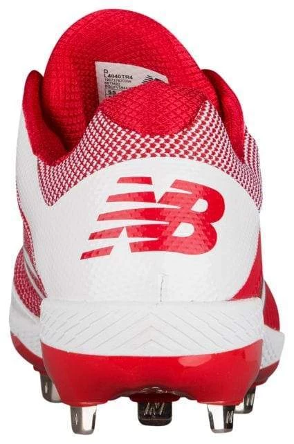 New Balance Pedroia L4040v4 Low Cut Metal Cleat - Red 7 New Balance Pedroia L4040v4 Low Cut Metal Cleat - Red