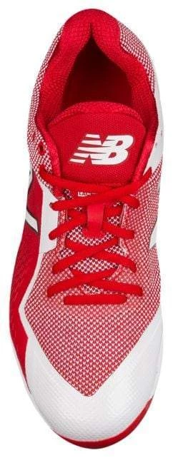 New Balance Pedroia L4040v4 Low Cut Metal Cleat - Red 6 New Balance Pedroia L4040v4 Low Cut Metal Cleat - Red
