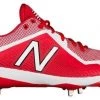 New Balance Pedroia L4040v4 Low Cut Metal Cleat - Red