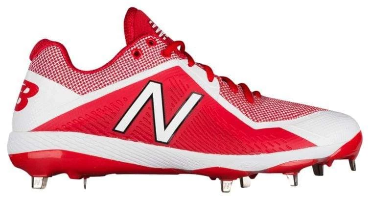 New Balance Pedroia L4040v4 Low Cut Metal Cleat - Red 3 New Balance Pedroia L4040v4 Low Cut Metal Cleat - Red
