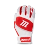 Marucci Badge Coach Pitch T-Ball Batting Glove - White Red