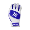 Baseball Marucci Badge Coach Pitch T-Ball Batting Glove - White Royal