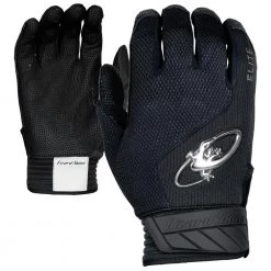Lizard Skins Komodo Elite V2 Batting Gloves - Jet Black Baseball