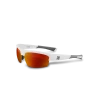 Marucci MV463Y Youth Performance Sunglasses - Matte White Red Lenses