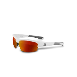 Marucci MV463Y Youth Performance Sunglasses - Matte White Red Lenses