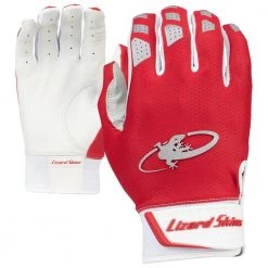 Lizard Skins Komodo V2 Batting Gloves - Crimson Red Baseball