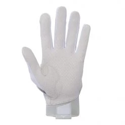 Mizuno B-303 Youth Batting Gloves - White Gray