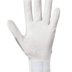 Mizuno Youth MVP Batting Gloves - White Gray