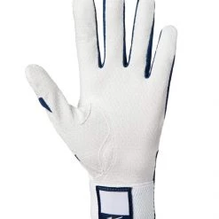 Baseball Mizuno Youth MVP Batting Gloves - Navy White