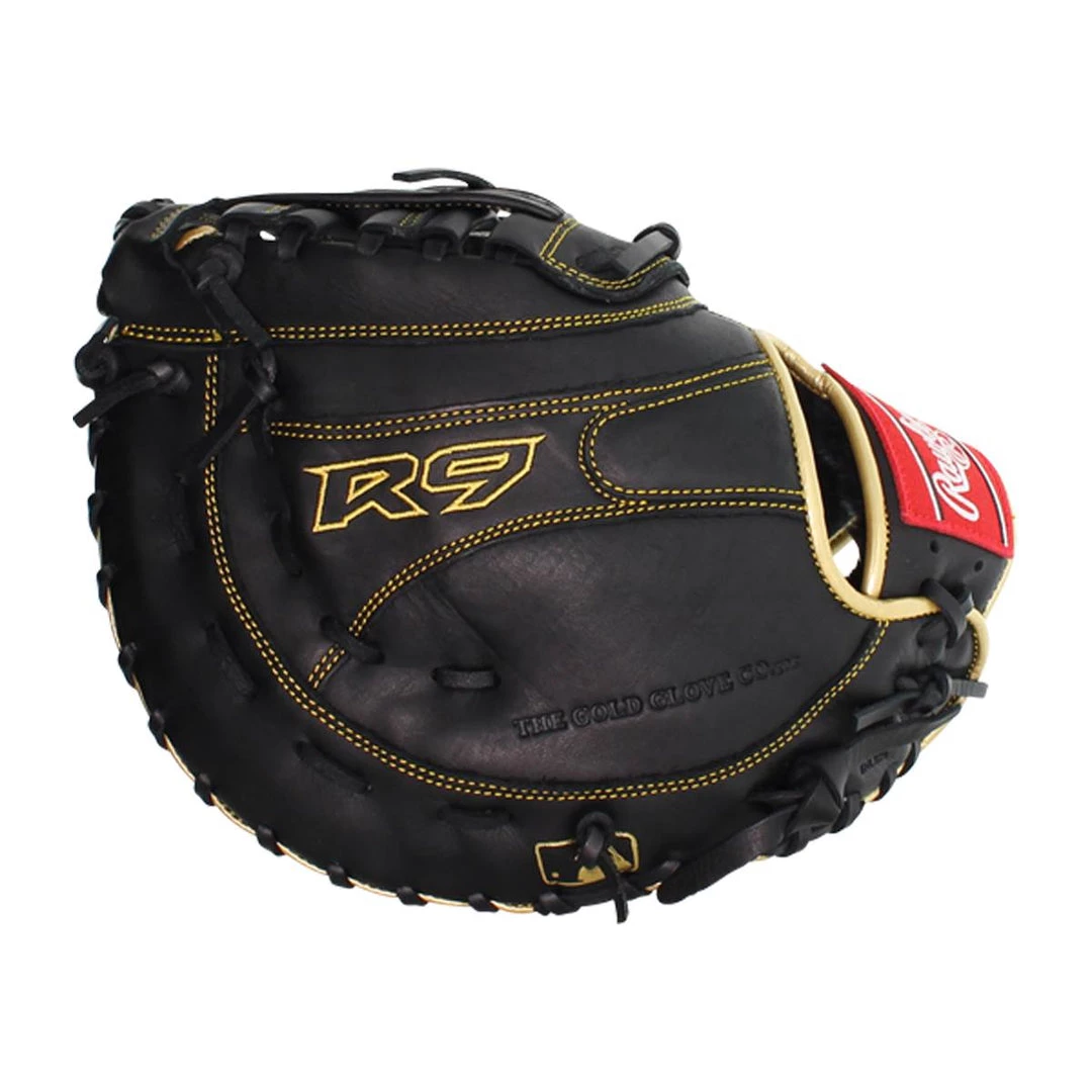 Rawlings 2021 R9 Series 12.5" 1st Base Mitt R9FM18BG - Black Gold Baseball 6 Rawlings 2021 R9 Series 12.5" 1st Base Mitt R9FM18BG - Black Gold Baseball
