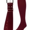 Twin City Belt Knee High Sock Combo - Cardinal