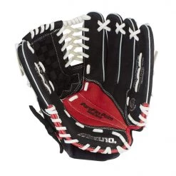 Baseball Mizuno Prospect Paraflex Youth 11.50" Utility Glove GPT1150Y2 - Black Red
