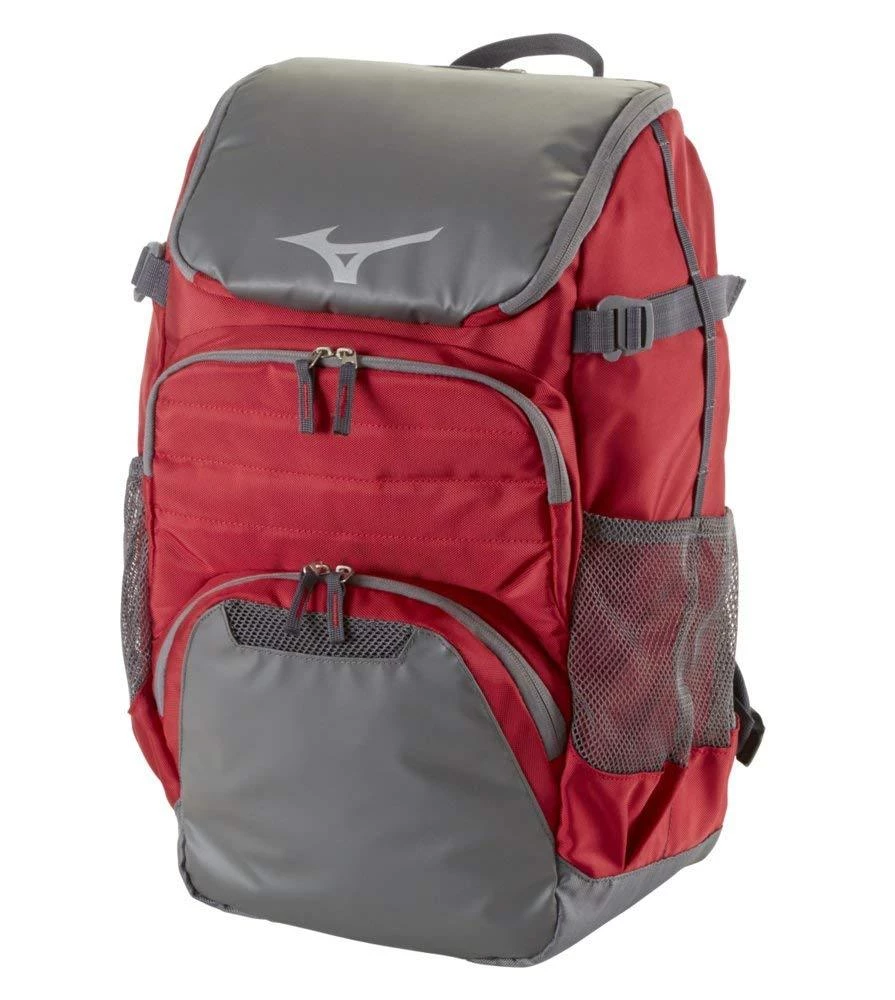 Mizuno Organizer OG5 Backpack - Cardinal Gray Baseball 3 Mizuno Organizer OG5 Backpack - Cardinal Gray Baseball