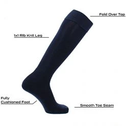 Twin City TCK Multisport Acrylic Knee High Tube Socks - Navy 8 Twin City TCK Multisport Acrylic Knee High Tube Socks - Navy
