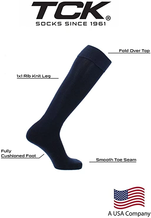 Twin City TCK Multisport Acrylic Knee High Tube Socks - Navy 5 Twin City TCK Multisport Acrylic Knee High Tube Socks - Navy