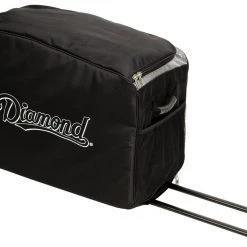 Diamond Wheeled Bucket Bag - Black