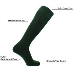 Twin City TCK Multisport Acrylic Knee High Tube Socks - Dark Green 8 Twin City TCK Multisport Acrylic Knee High Tube Socks - Dark Green