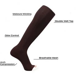 Twin City TCK Prosport Performance Knee High Tube Socks - Brown 10 Twin City TCK Prosport Performance Knee High Tube Socks - Brown