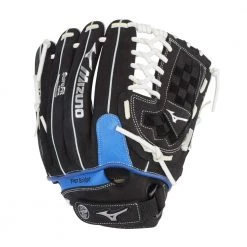 HITaDouble HITaTriple Sales 8 Mizuno Prospect Paraflex Youth 11.75" Utility Glove GPT1175Y2 - Black Royal Baseball