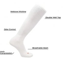 Twin City TCK Prosport Performance Knee High Tube Socks (Sanitary) - White