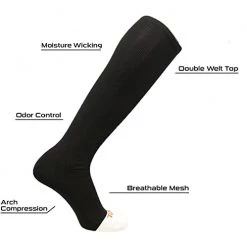 Twin City TCK Prosport Performance Knee High Tube Socks - Black