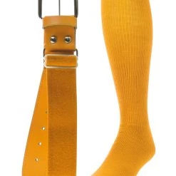Twin City Belt Knee High Sock Combo - Gold Baseball