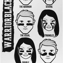 Warriorblack Eye Black Anti-Glare Duet Stick For Baseball Softball Football And Lacrosse - Pink And Black