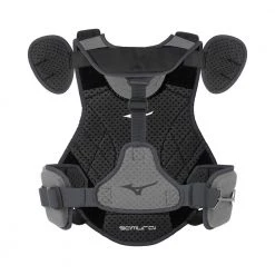 Mizuno 2019 Samurai 14" Chest Protector Youth - Black Gray