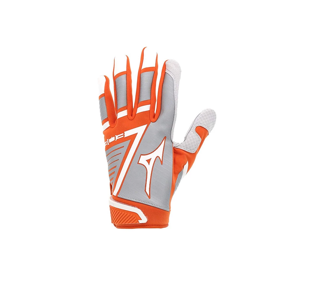 Mizuno B-303 Youth Batting Gloves - Orange White 3 Mizuno B-303 Youth Batting Gloves - Orange White