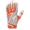 Mizuno B-303 Batting Gloves - Orange White