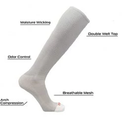 Twin City TCK Prosport Performance Knee High Tube Socks - Gray