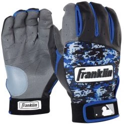 Franklin Digitek Youth Batting Gloves - Black Royal Camo 7 Franklin Digitek Youth Batting Gloves - Black Royal Camo